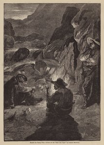 Am Lagerfeuer von Gordon Frederick (after) Browne