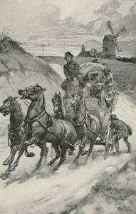 Eine Postkutsche in alten Zeiten von Gordon Frederick Browne