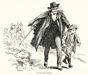 Illustration für Die Geschichte der Schatzsucher von E. Nesbit von Gordon Frederick Browne