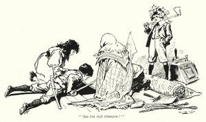 Illustration für „The Story of the Treasure Seekers“ von E. Nesbit (Lithografie) von Gordon Frederick Browne