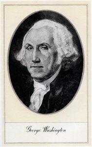 George Washington, der erste Präsident der Vereinigten Staaten, frühes 20. Jahrhundert