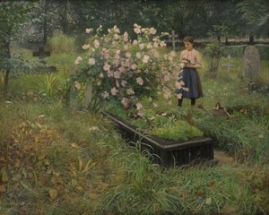 Friedhofsszene von Gottfrid Kallstenius