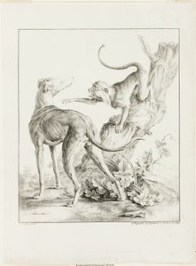 Hund und Affe von Gottfried Engelmann