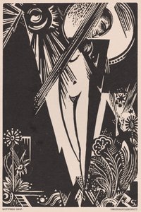Ohne Titel (Mädchen mit Paradiesvogel)