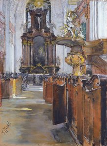 Innenraum der St. Michaelis in Hamburg, 1890 von Gotthardt Johann Kuehl