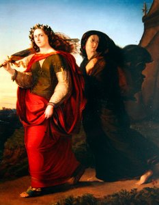Judith kehrt nach dem Mord an Holofernes nach Hause zurück, ca. 1830 von Gottlieb Heinrich von Schroeter