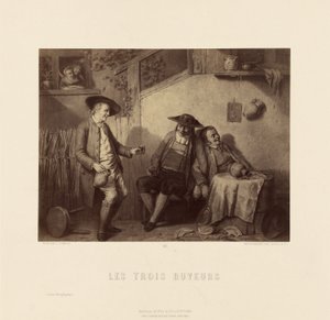 Die drei Trinker von L. Somers von Goupil and Cie.