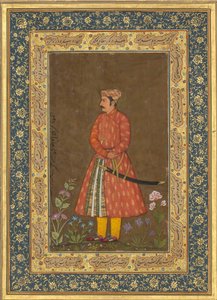Porträt von Rup Singh, Folio aus dem Shah Jahan Album von Govardhan