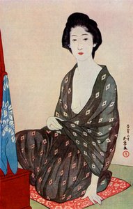 Eine japanische Frau in Sommerkleidung, 1920-1930