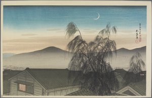 Abendmond über Kobe, Januar 1920