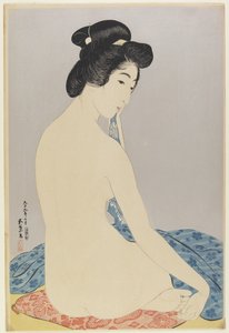 Frau nach dem Bad, Juli 1920 von Goyo Hashiguchi