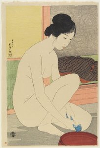 Frau beim Baden, Oktober 1915