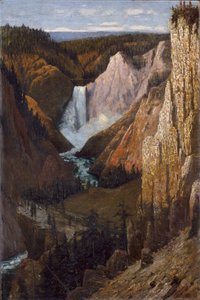Ansicht der unteren Wasserfälle, Grand Canyon des Yellowstone von Grafton Tyler Brown