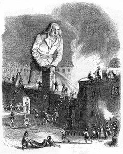 Illustration für Gullivers Reisen von Jonathan Swift von Grandville (1803 47)