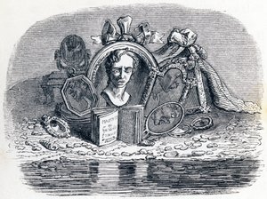 Der Mann und sein Spiegelbild - Fabeln von La Fontaine von Grandville