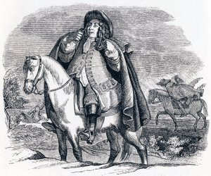 Phoebus und Boreas - Fabeln von La Fontaine von Grandville