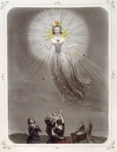 Sterne: Frau, die "Der gute Stern" darstellt - von Grandville von Grandville