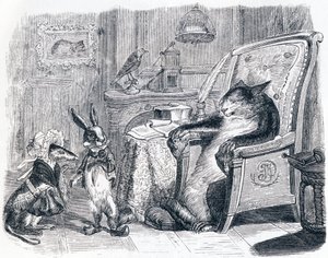 Die Katze, das Wiesel und das kleine Kaninchen - Fabeln von La Fontaine
