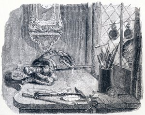 Die Schlange und die Feile - Fabeln von La Fontaine