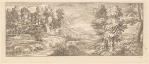 Flusslandschaft mit ruhenden Figuren