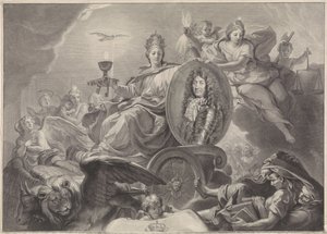 Allegorisches Porträt von Ludwig XIV., König von Frankreich
