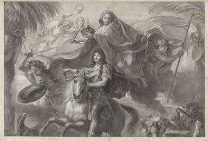 Allegorisches Reiterporträt von Ludwig XIV., König von Frankreich