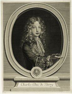 Charles Herzog von Berry von Gérard Edelinck