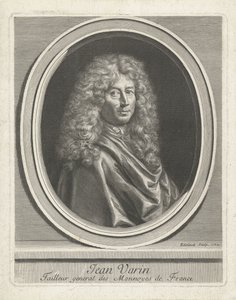 Porträt von Jean Varin von Gérard Edelinck