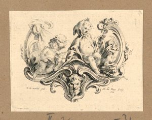 Amor als Mönch mit Caduceus von Gravelot