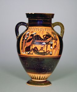 Amphora mit Darstellung von Priamos und Achill, ca. 550 v. Chr.