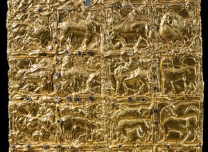 Folie mit geprägter Dekoration aus Delphi (Gold) (Detail)