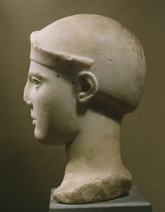 Kopf der behelmten Athena, aus Aegina, ca. 470-460 v. Chr.