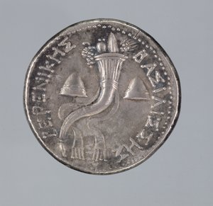 Silber-Didrachme von Berenike II von Greek