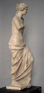 Venus von Milo, Seitenansicht, griechisch, hellenistische Periode, ca. 100-130 v. Chr.