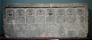 Stele mit acht libyschen Gottheiten, aus Borj Helal, 2.-1. Jahrhundert v. Chr. von Greek