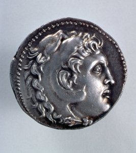 Alexander der Große Tetradrachme mit dem Kopf von Herakles mit Löwenfell