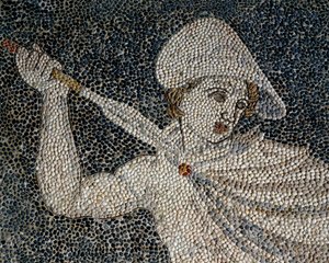 Alexander der Große und Hephaistion bei der Löwenjagd (Detail)
