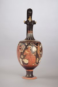 Rot- und weißfigurige Oinochoe, ca. 310 v. Chr. von Greek School