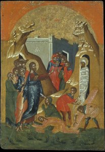 Die Auferweckung des Lazarus von Greek School
