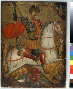 St. Georg tötet den Drachen, Ikone, Kreto-Venezianische Schule