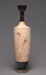 Weißgrundige Lekythos (Grabölkrug), ca. 420 v. Chr.