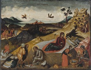 Die Geburt Christi von Greek icon.