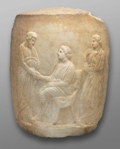 Fragment einer Grab-Lekythos (Monument in Form eines Ölkrugs) von Greek School