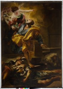 Der Apostel Petrus aus dem Gefängnis befreit von Gregorio De Ferrari