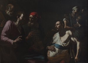 Heilung eines Mannes mit Wassersucht, um 1630