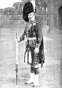 Farbsergeant, The Queens Own Cameron Highlanders, um 1880
