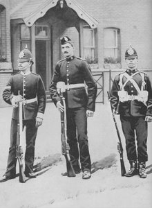 Korporal und Soldaten, die Buffs, ca. 1880