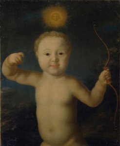 Porträt des Zarewitsch Peter Petrowitsch von Russland 1715-1719 als Amor, 1772 von Grigori Dmitrievich Molchanov