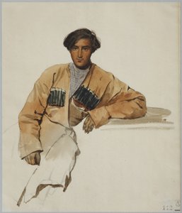 Porträt von Christophor Dmitrievich Sanikidze von Grigori Grigorevich Gagarin