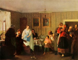 Die Jungen beglückwünschen von Grigori Grigoryevich Myasoedov